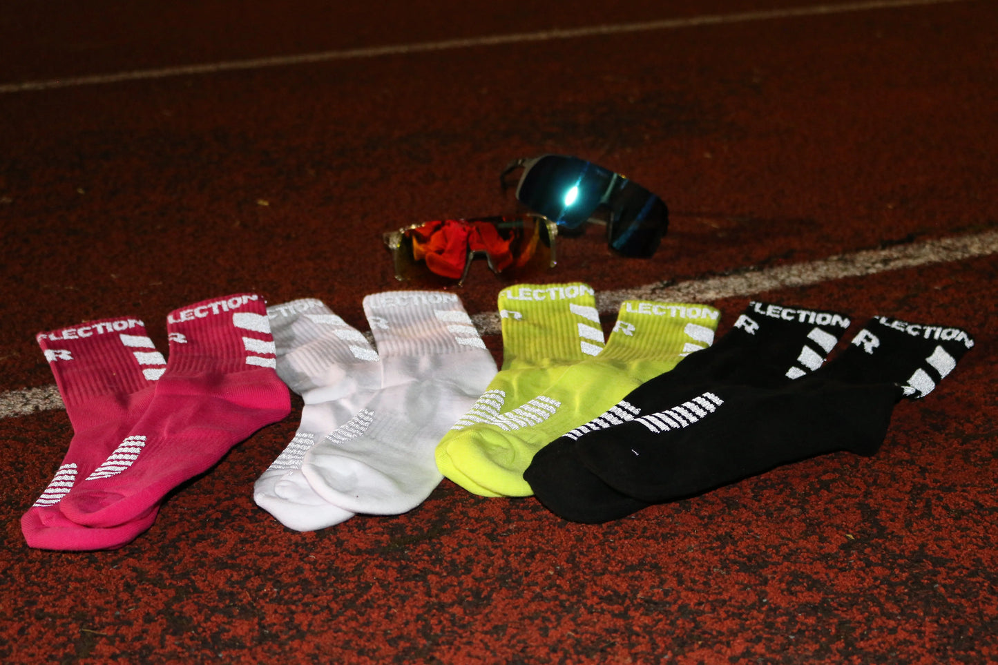 Sport Socks. - Neon Pink True Reflection Clo. - best reflective running gear