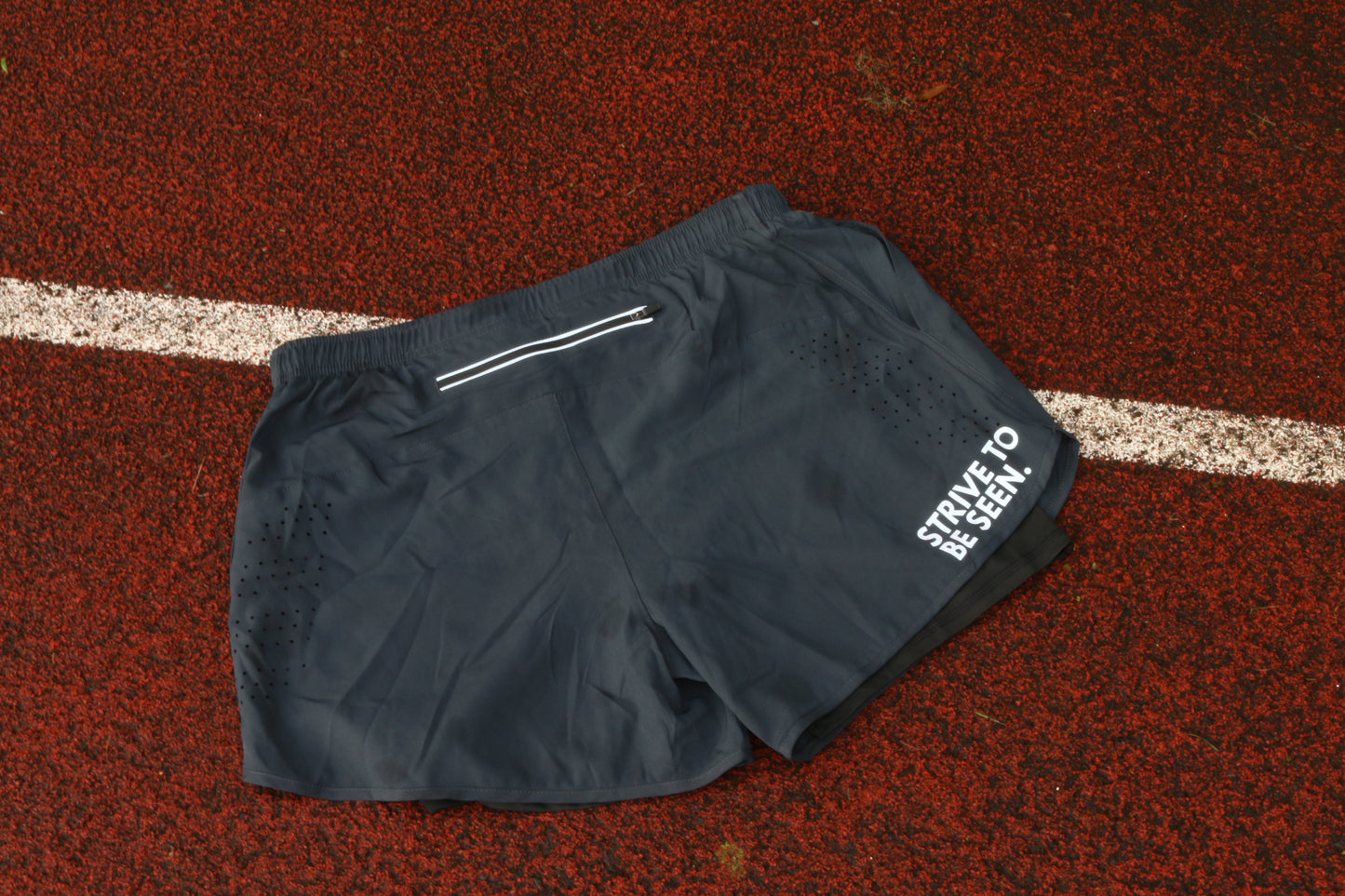 Men's Active Shorts - Grey True Reflection Clo. - Best reflective running gear